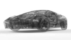 PTC Software - wireframe of car