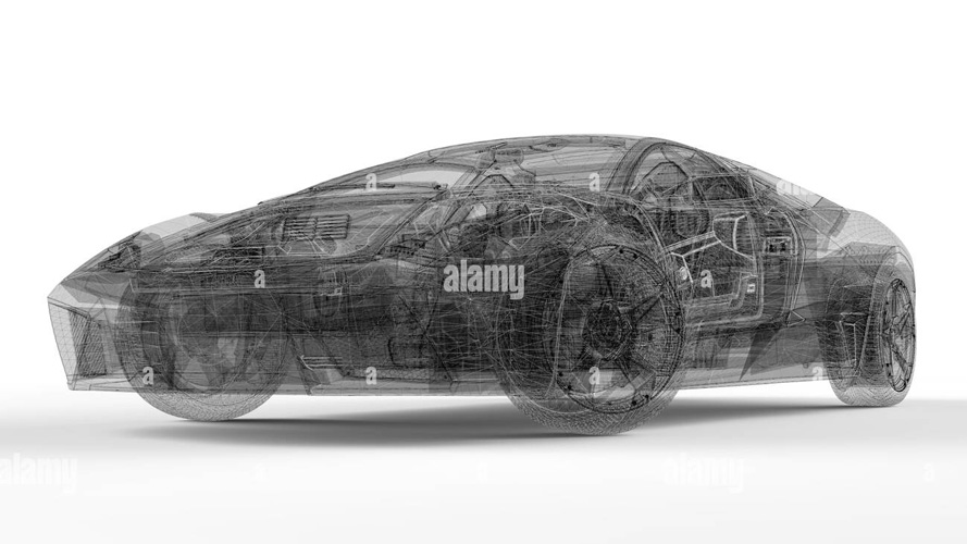 PTC Software - wireframe of car